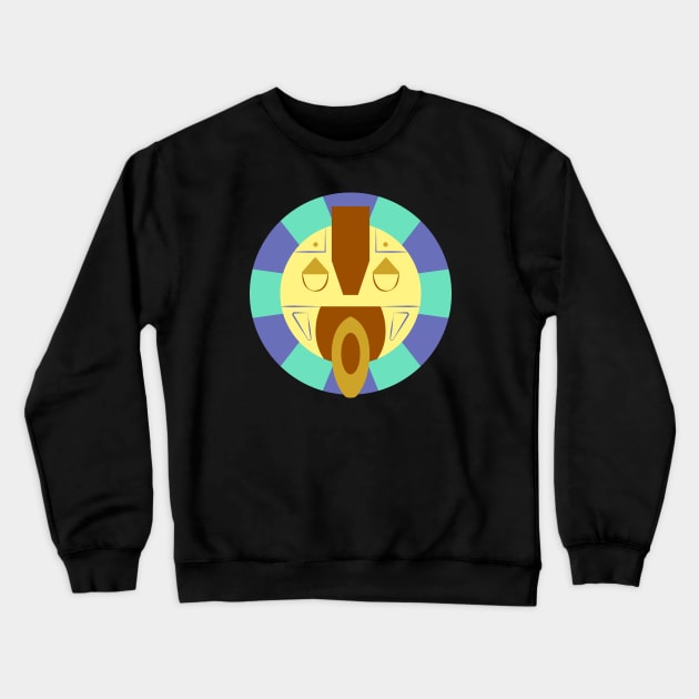 African Festival Mask Crewneck Sweatshirt by Javio